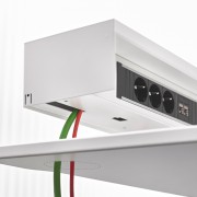 Desktop power supply accessory, removable and adaptable to all our “Power Solutions” power sockets, with lower and side opening for cables. Desktop power supply accessory, removable and adaptable to all our “Power Solutions” power sockets, with lower and side opening for cables.